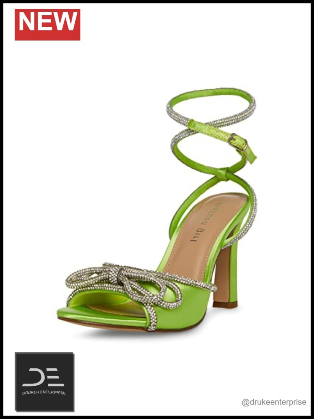 Satin Block Heel Sandals Adjustable Ankle Strap Evening Formal